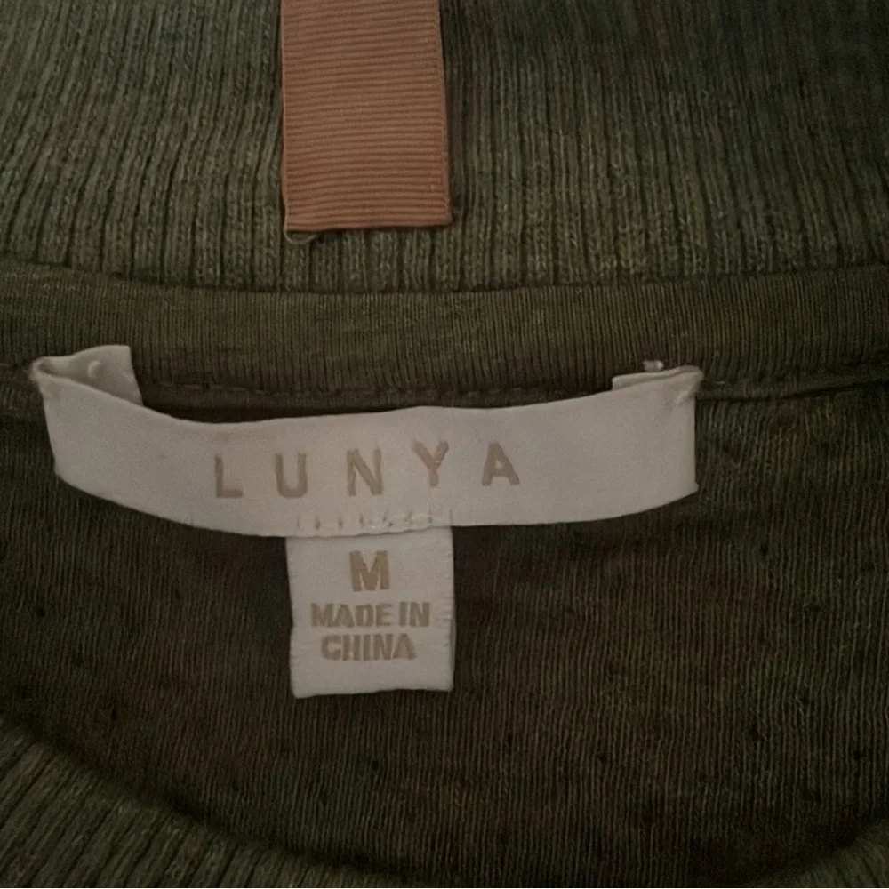Lunya Restore Double Faced Crew Oversized Pullover Humble Green | M